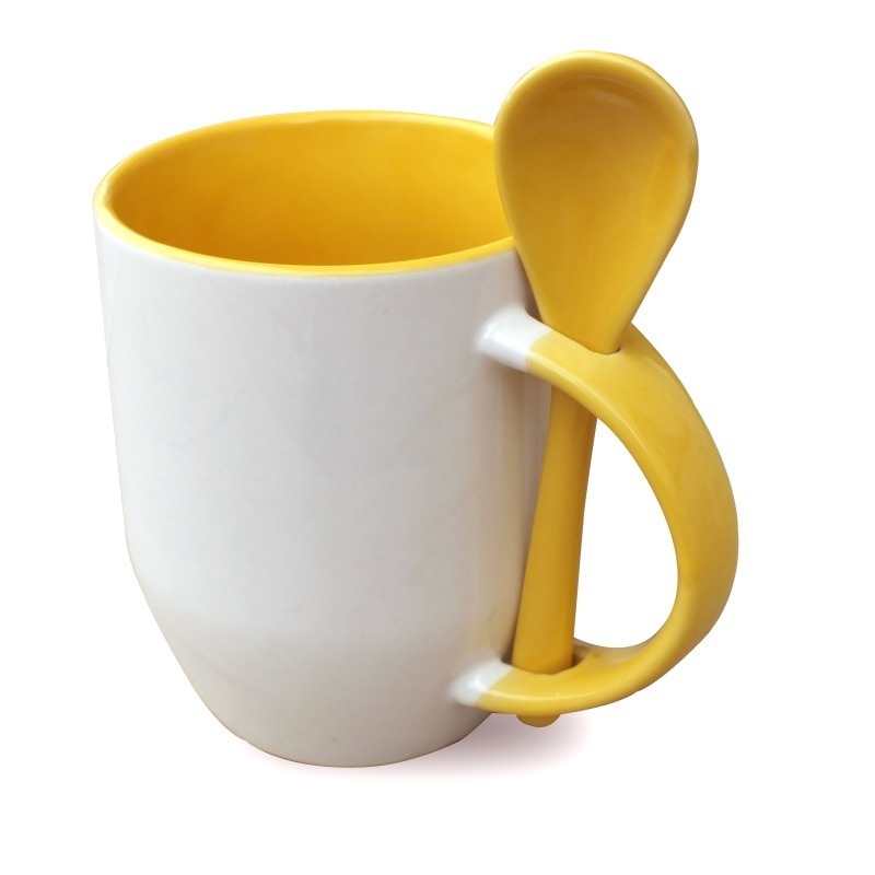 Taza con cucharita c/caja